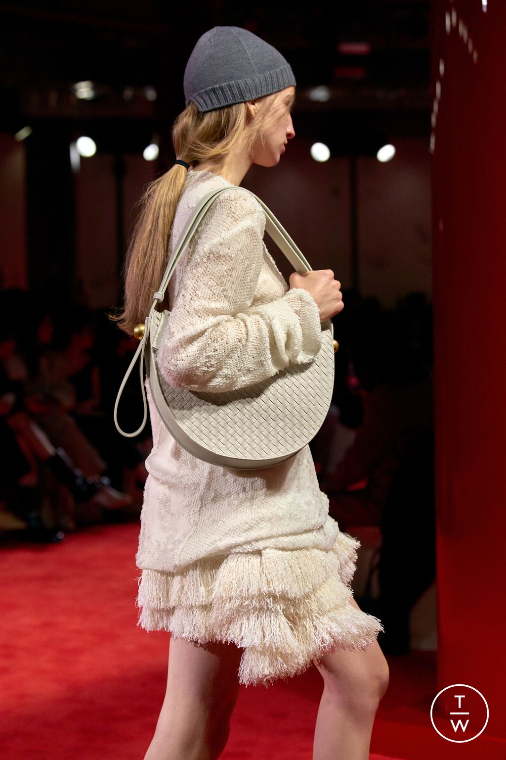 Fashion Week Milan Fall/Winter 2026 look 68 from the Bottega Veneta collection womenswear accessories