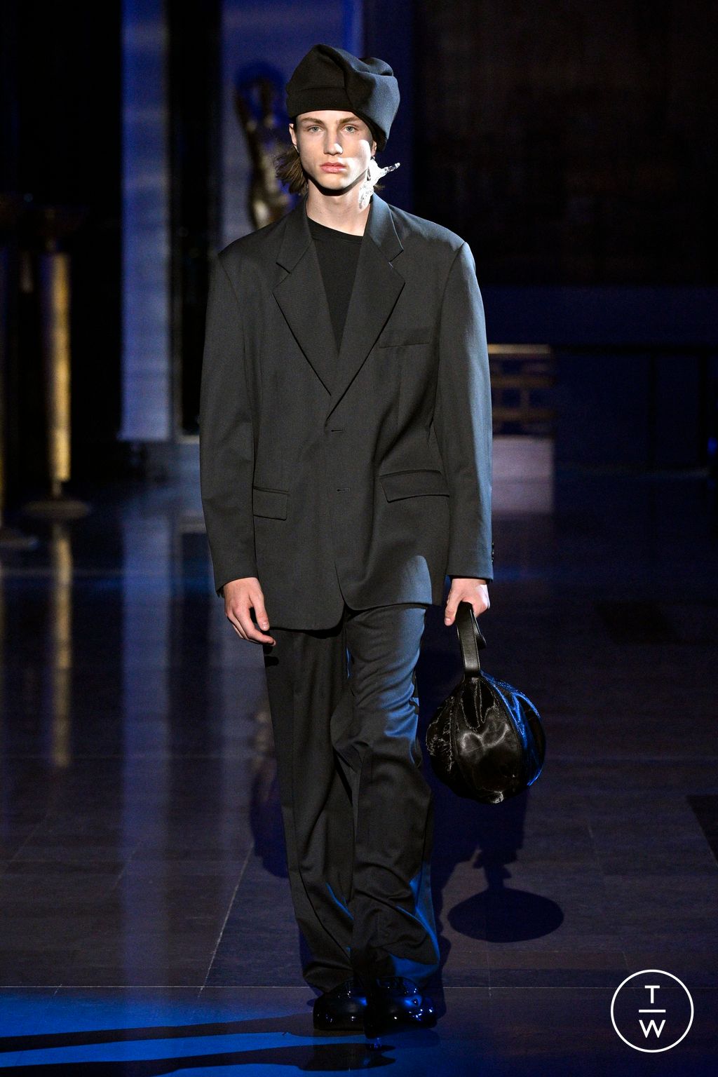 Fashion Week Paris Spring/Summer 2024 look 1 from the Wooyoungmi collection menswear