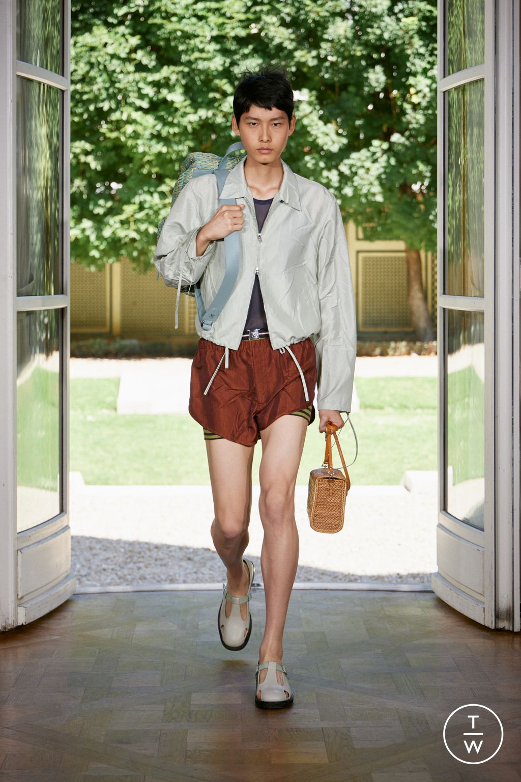 Fashion Week Paris Spring/Summer 2026 look 8 from the Wooyoungmi collection menswear