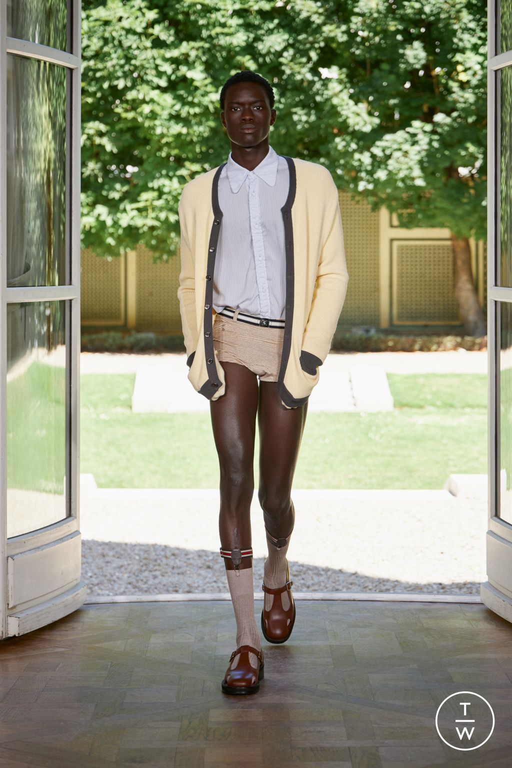 Fashion Week Paris Spring/Summer 2026 look 25 de la collection Wooyoungmi menswear