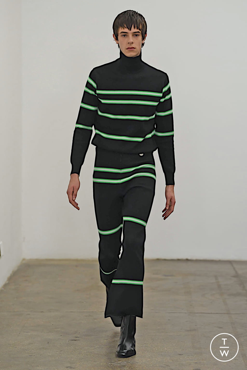 Fashion Week London Fall/Winter 2020 look 18 de la collection Xander Zhou menswear