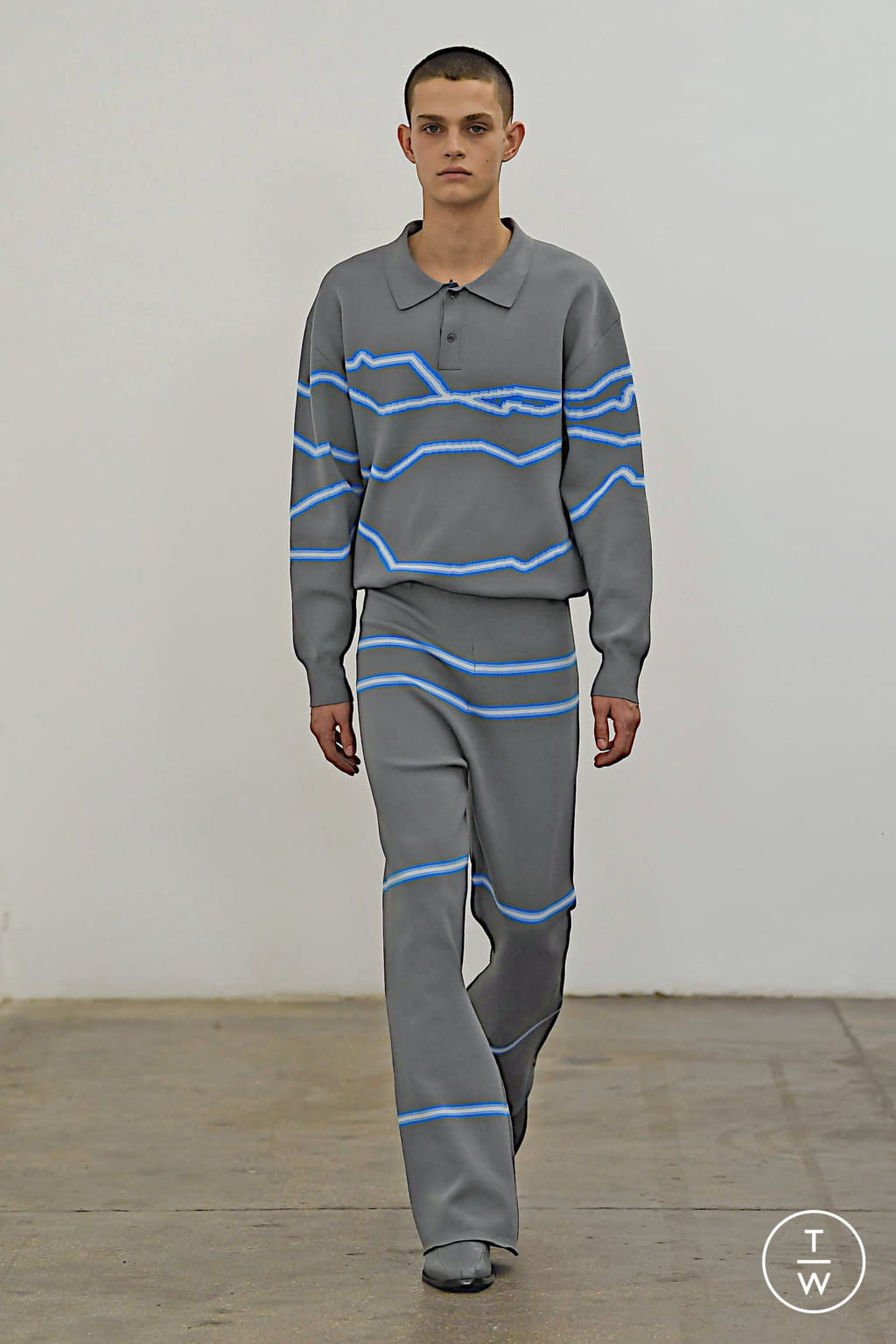 Fashion Week London Fall/Winter 2020 look 19 de la collection Xander Zhou menswear