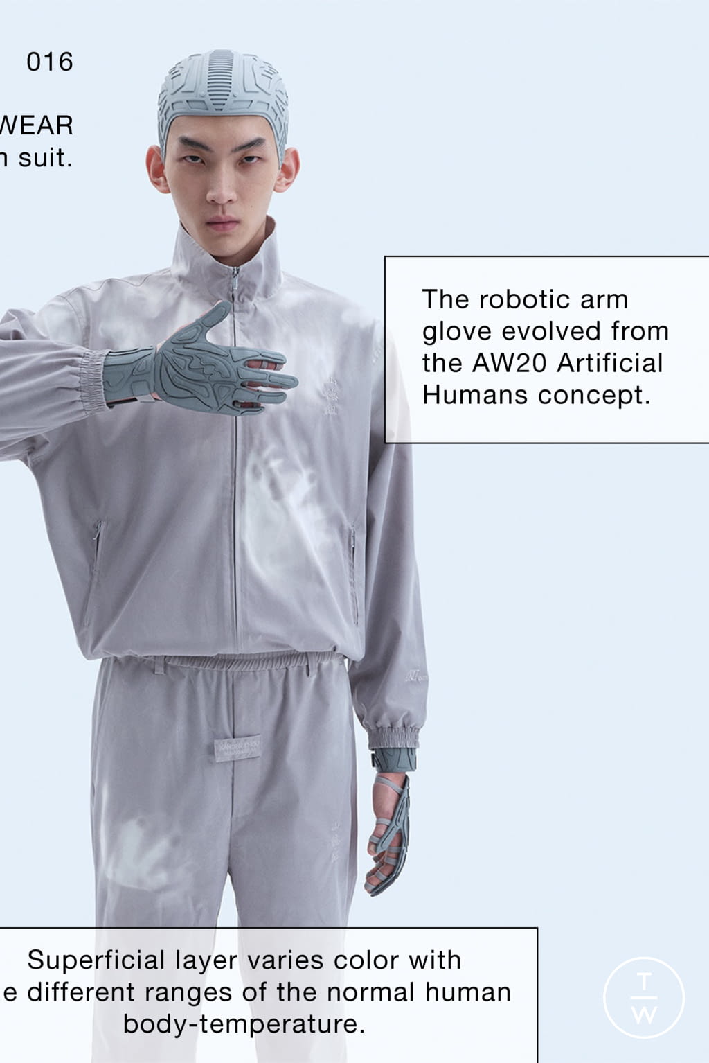 Fashion Week London Fall/Winter 2021 look 16 from the Xander Zhou collection 男装