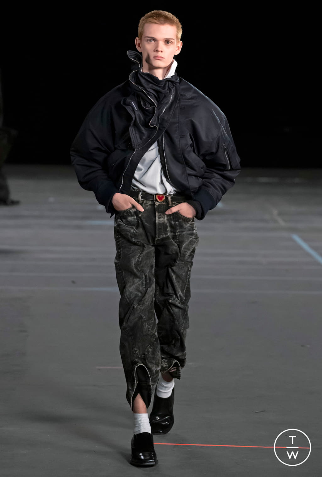 Fashion Week Paris Fall/Winter 2021 look 7 from the Y/PROJECT collection menswear