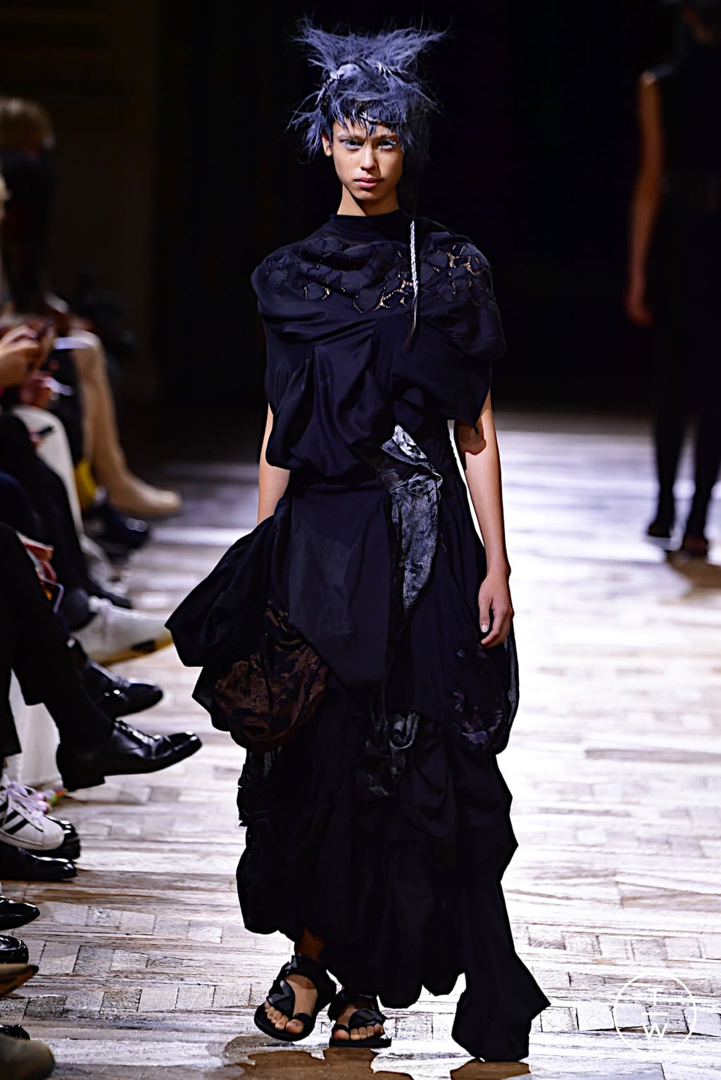 Fashion Week Paris Spring/Summer 2022 look 42 from the Yohji Yamamoto collection womenswear