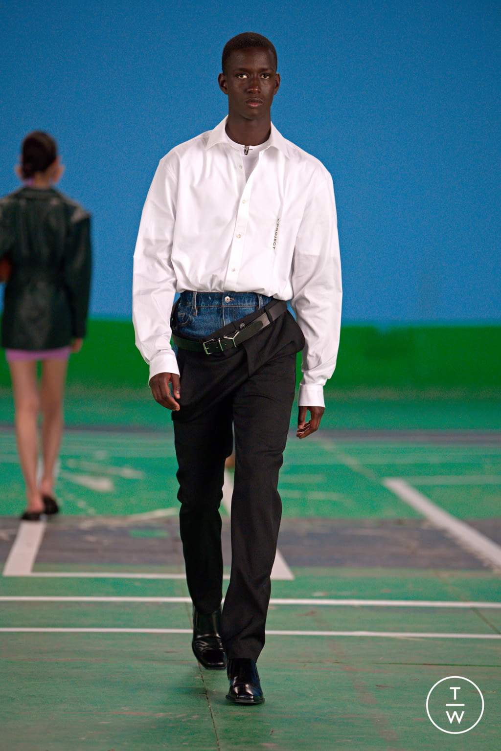 Fashion Week Paris Spring/Summer 2022 look 5 from the Y/PROJECT collection menswear