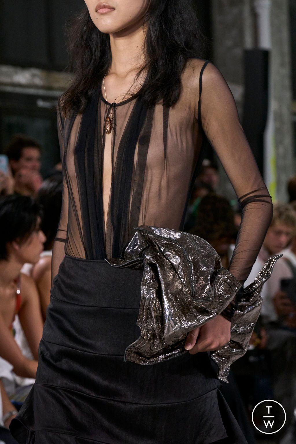Fashion Week Paris Spring/Summer 2024 look 27 from the Y/PROJECT collection womenswear accessories