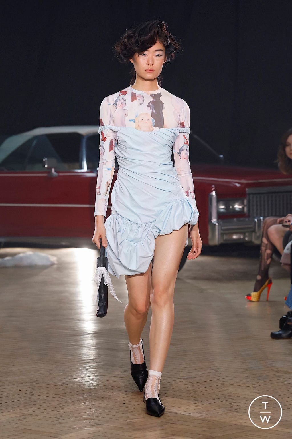 Fashion Week London Spring/Summer 2026 look 11 from the Yuhan Wang collection womenswear