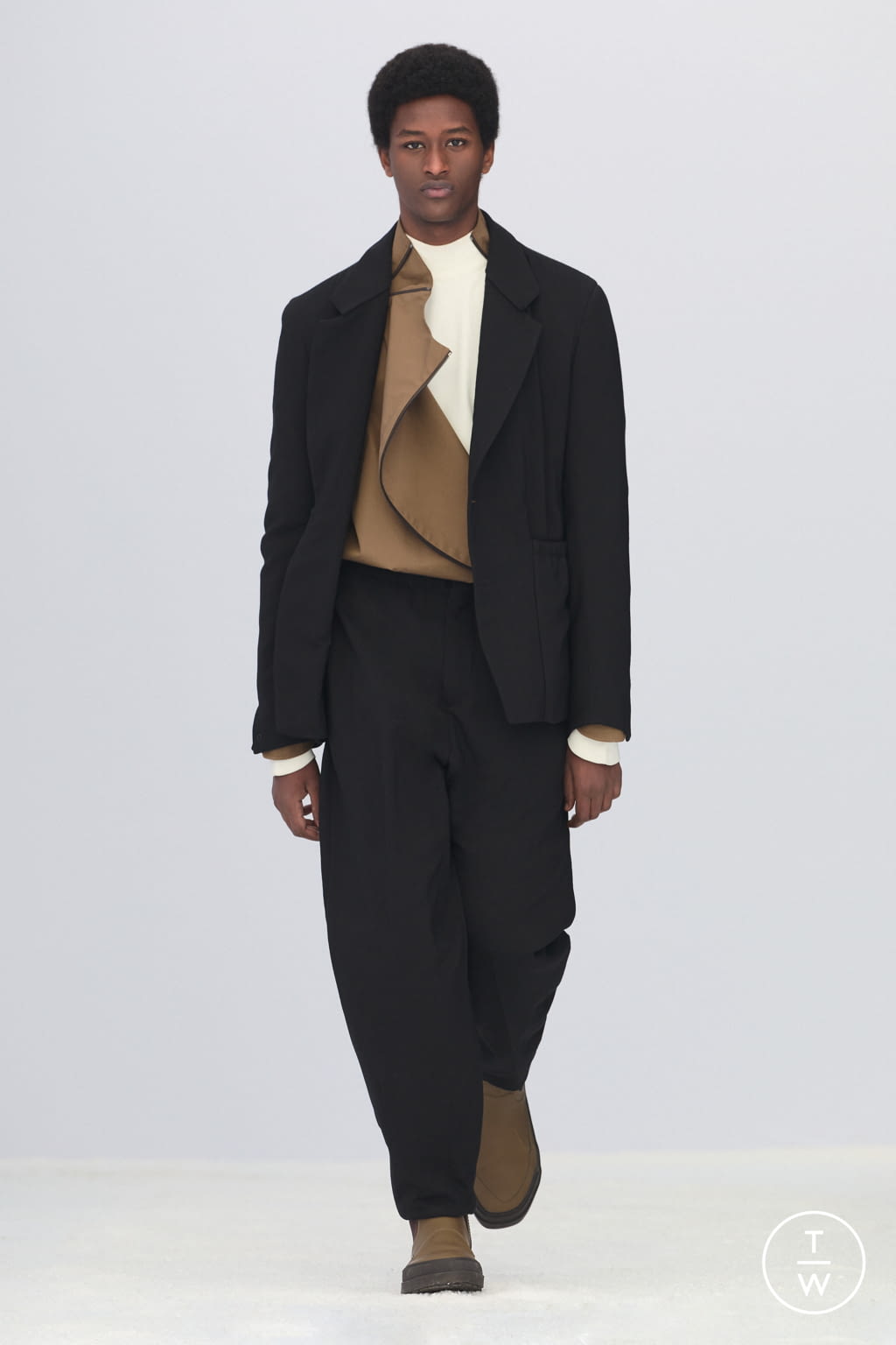 Fashion Week Milan Fall/Winter 2022 look 6 de la collection ZEGNA menswear