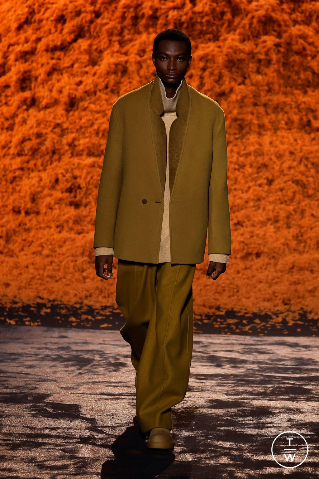 Fashion Week Milan Fall/Winter 2024 look 3 from the ZEGNA collection menswear