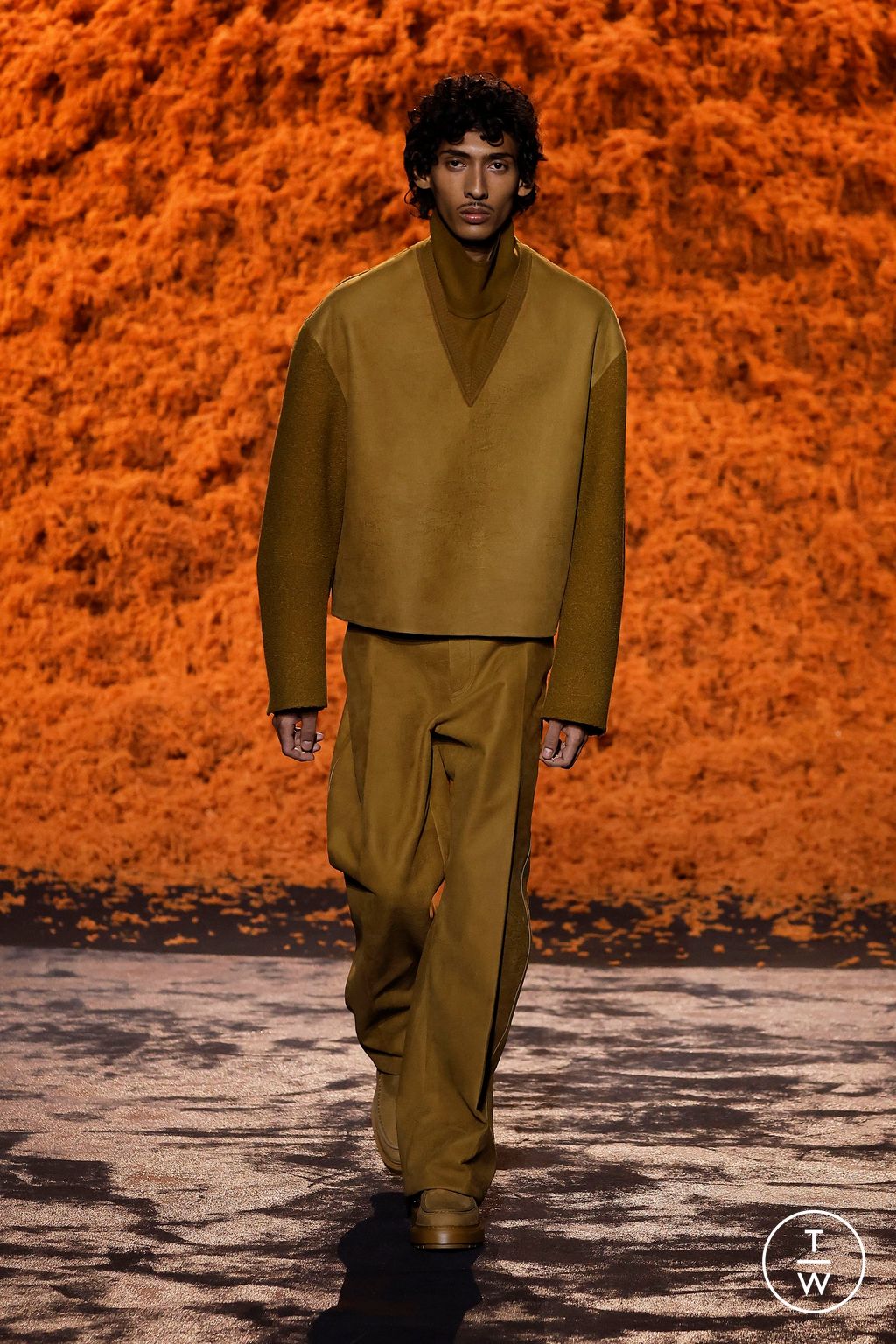 Fashion Week Milan Fall/Winter 2024 look 4 from the ZEGNA collection menswear