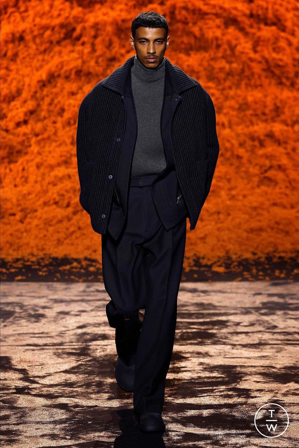 Fashion Week Milan Fall/Winter 2024 look 27 from the ZEGNA collection menswear