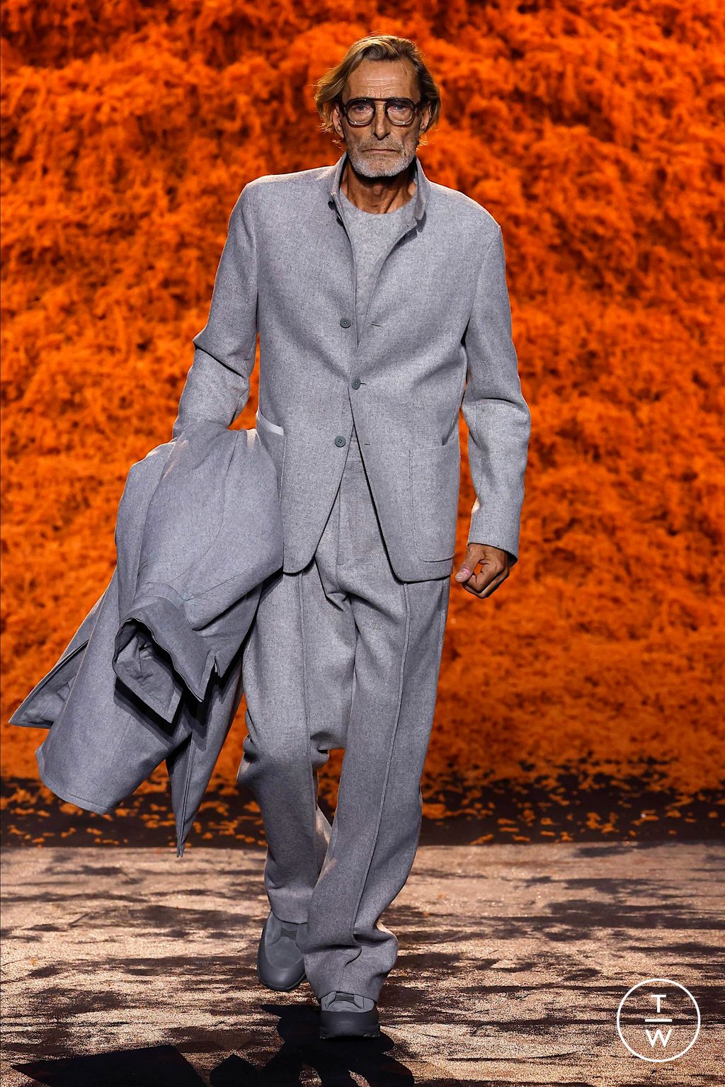 Fashion Week Milan Fall/Winter 2024 look 39 from the ZEGNA collection 男装