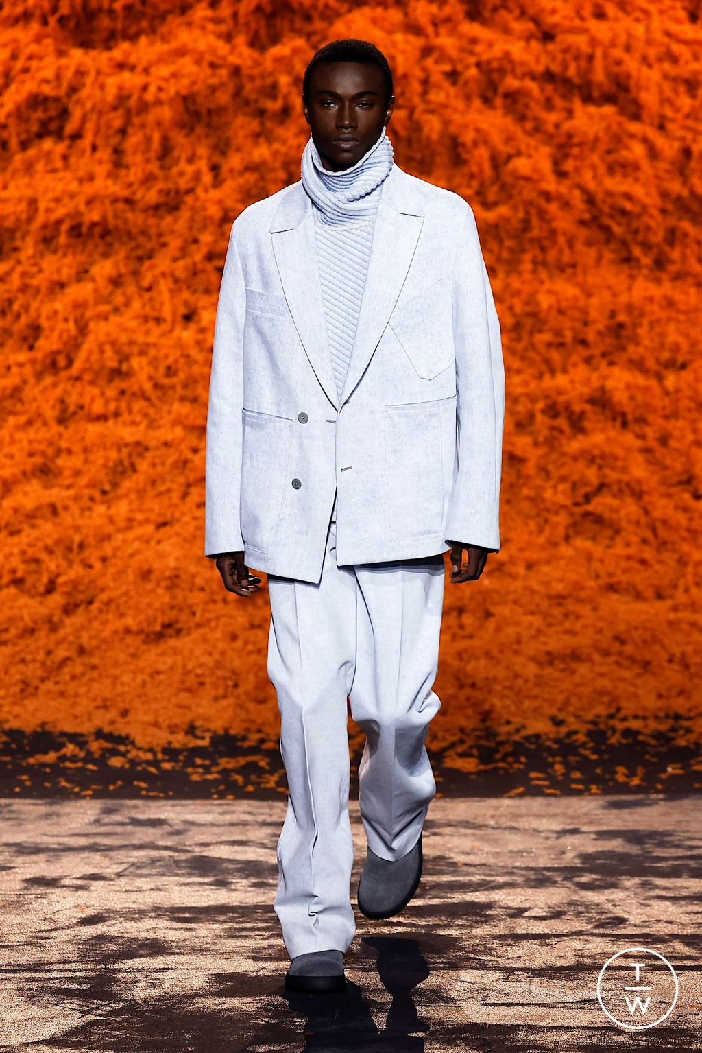 Fashion Week Milan Fall/Winter 2024 look 40 from the ZEGNA collection 男装