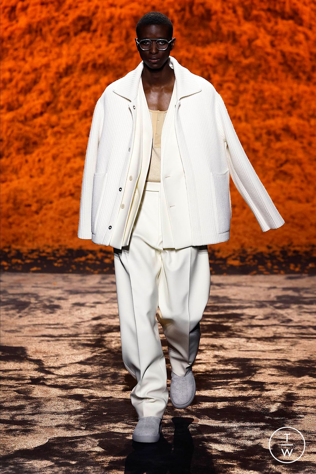 Fashion Week Milan Fall/Winter 2024 look 45 from the ZEGNA collection 男装