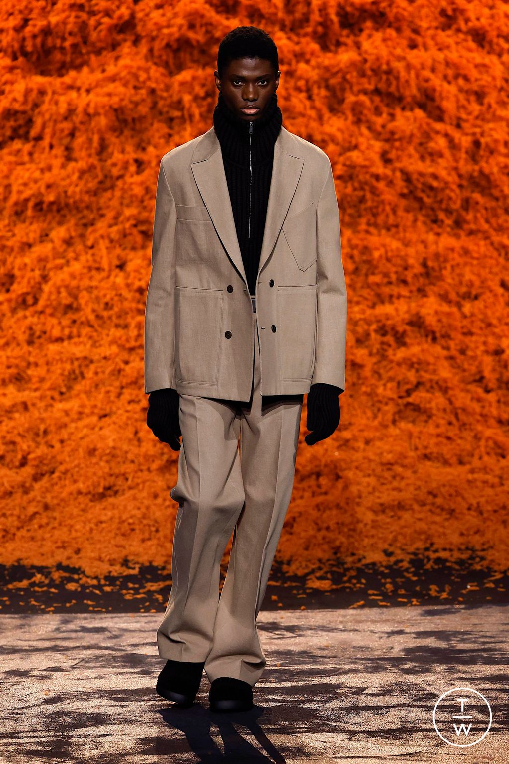 Fashion Week Milan Fall/Winter 2024 look 48 from the ZEGNA collection 男装