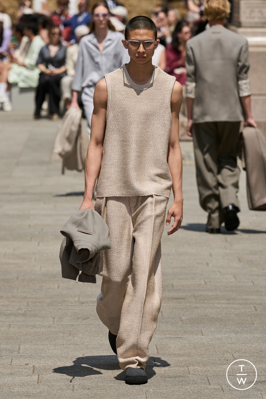 Fashion Week Milan Spring/Summer 2024 look 9 from the ZEGNA collection 男装