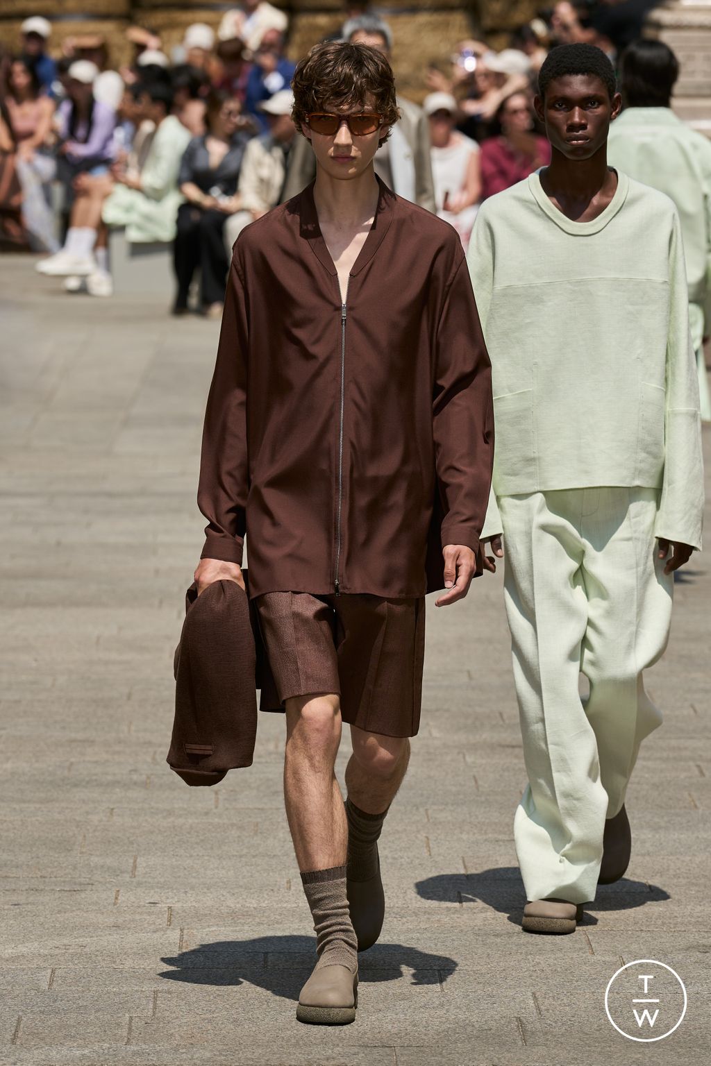 Fashion Week Milan Spring/Summer 2024 look 25 de la collection ZEGNA menswear