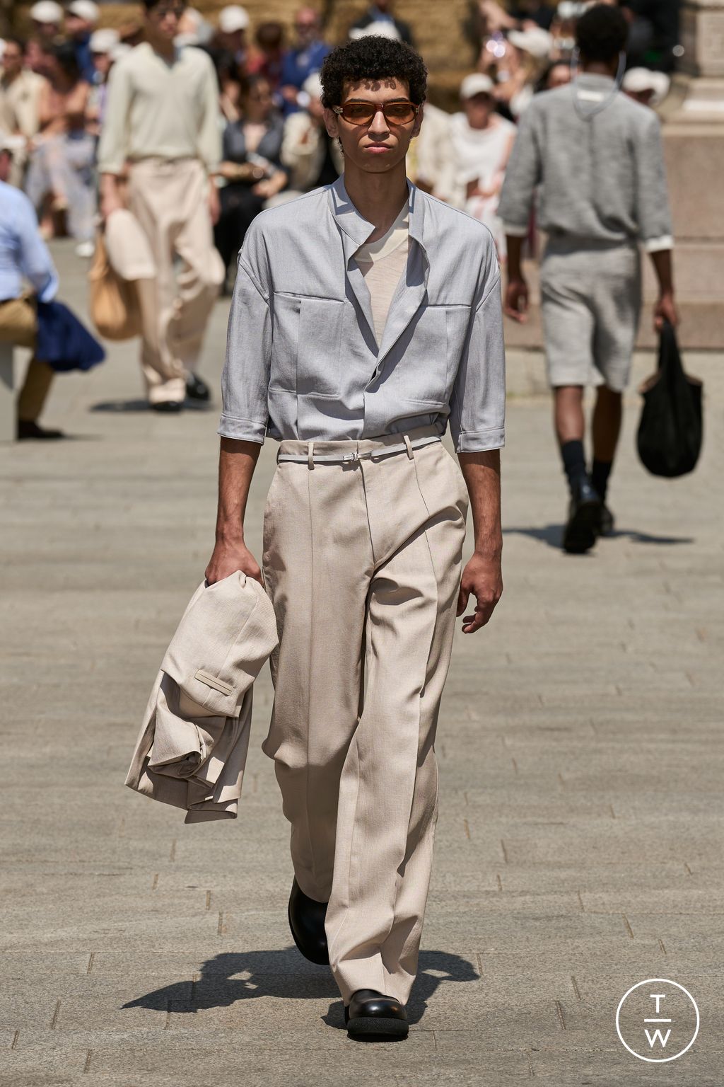 Fashion Week Milan Spring/Summer 2024 look 41 from the ZEGNA collection 男装