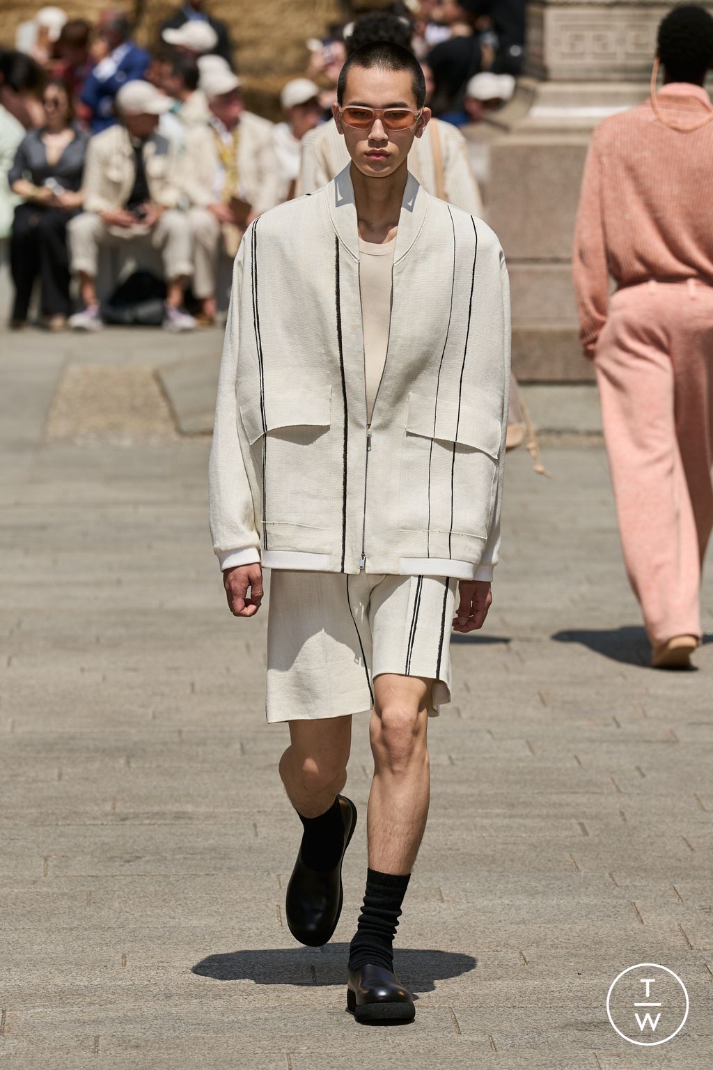 Fashion Week Milan Spring/Summer 2024 look 48 from the ZEGNA collection 男装