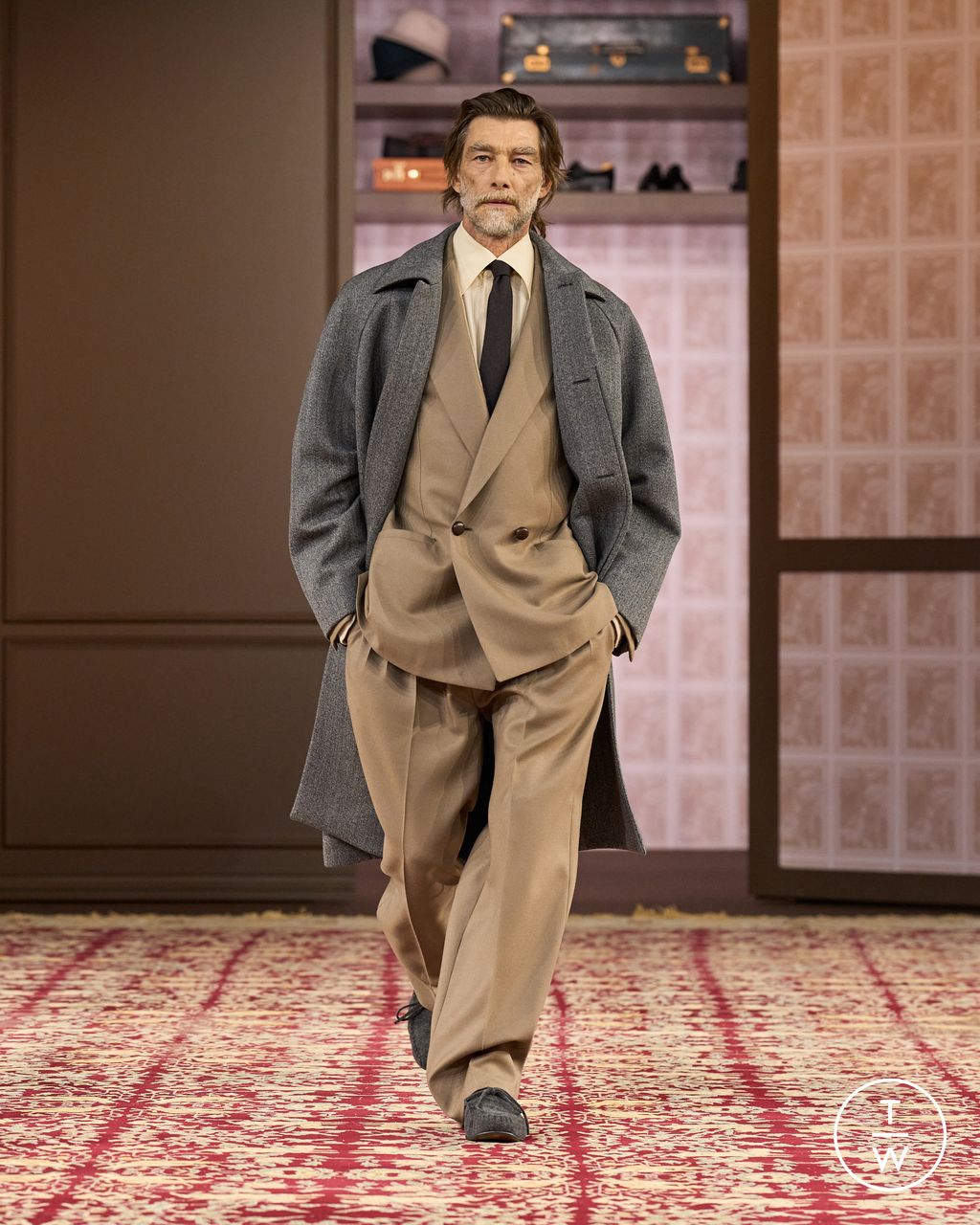 Fashion Week Milan Fall/Winter 2026 look 4 from the ZEGNA collection menswear
