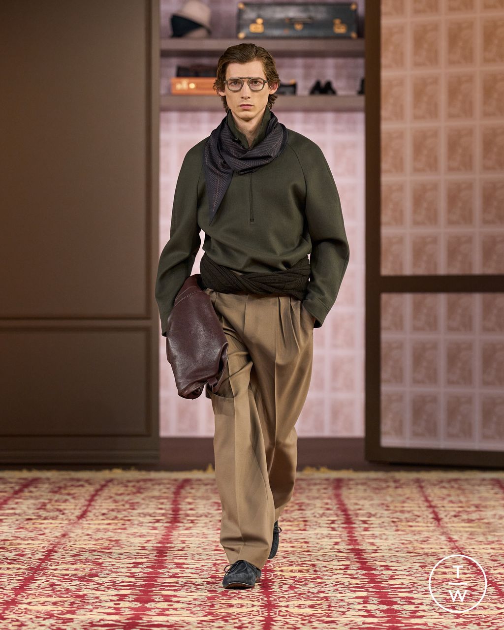 Fashion Week Milan Fall/Winter 2026 look 22 de la collection ZEGNA menswear