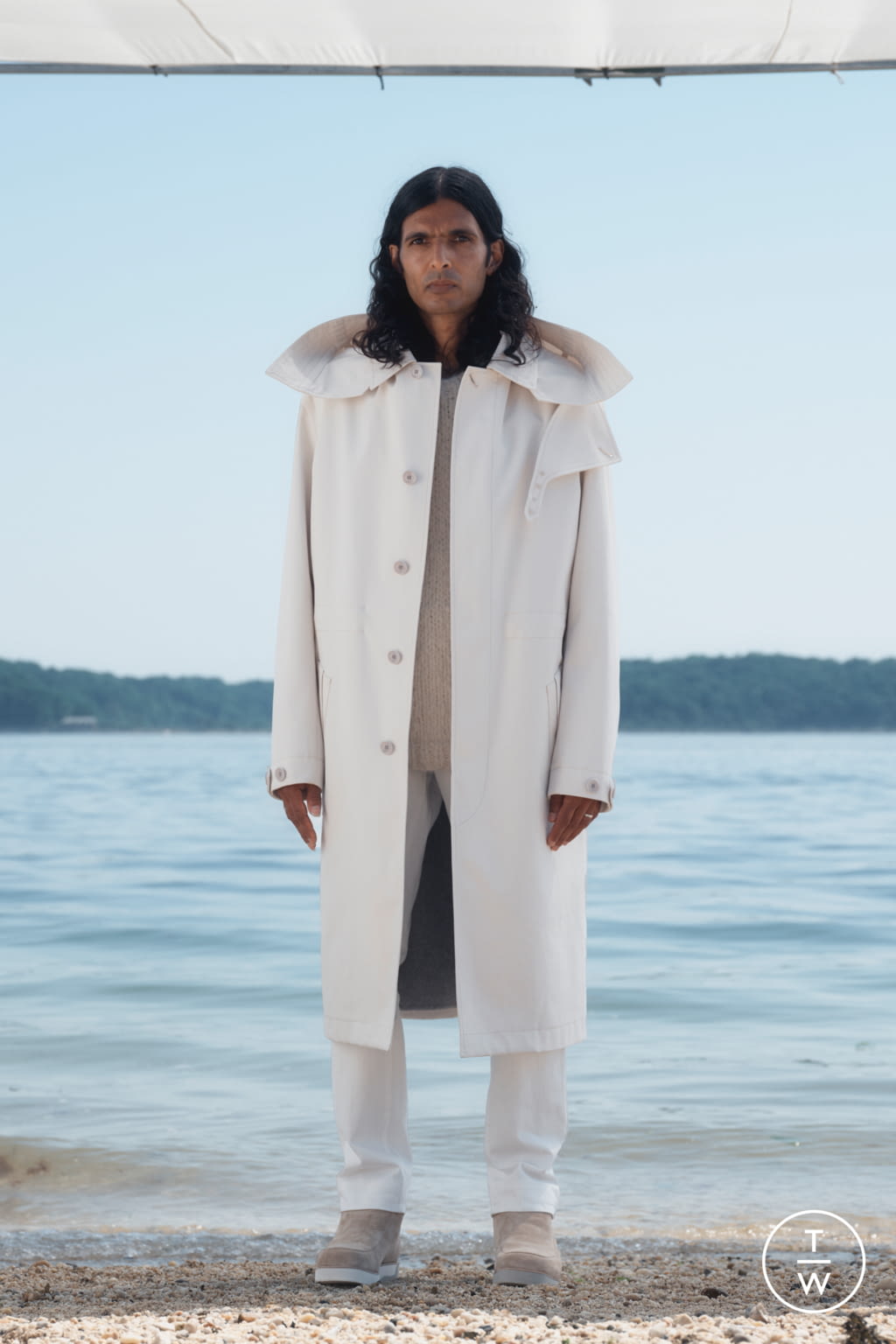 Fashion Week New York Resort 2022 look 14 from the Gabriela Hearst collection womenswear