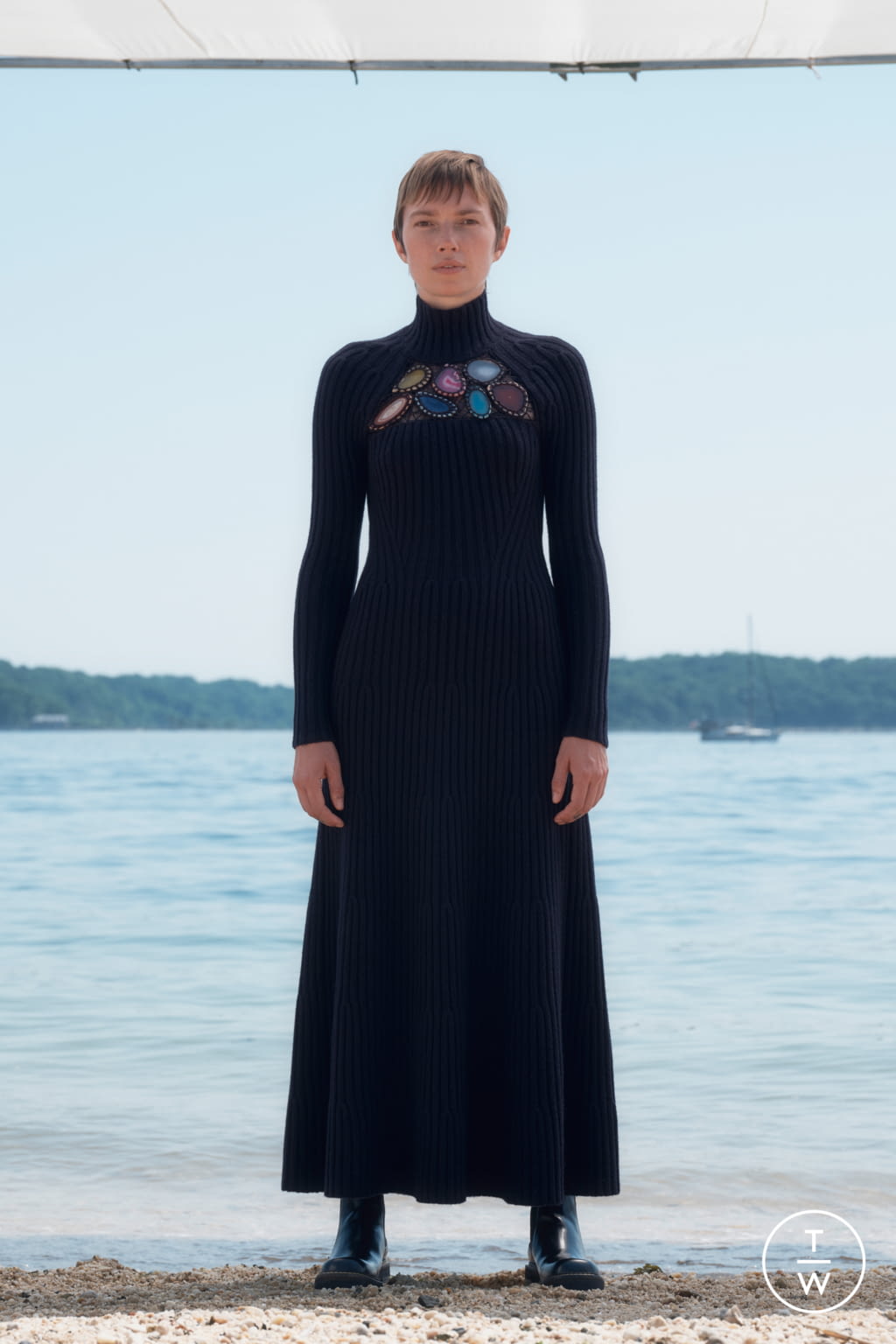 Fashion Week New York Resort 2022 look 18 from the Gabriela Hearst collection womenswear