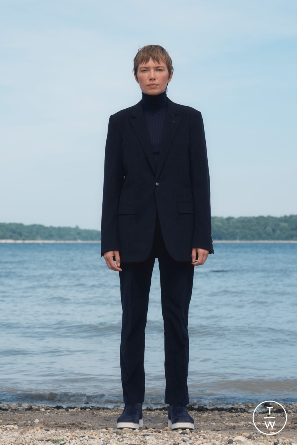 Fashion Week New York Resort 2022 look 24 from the Gabriela Hearst collection womenswear