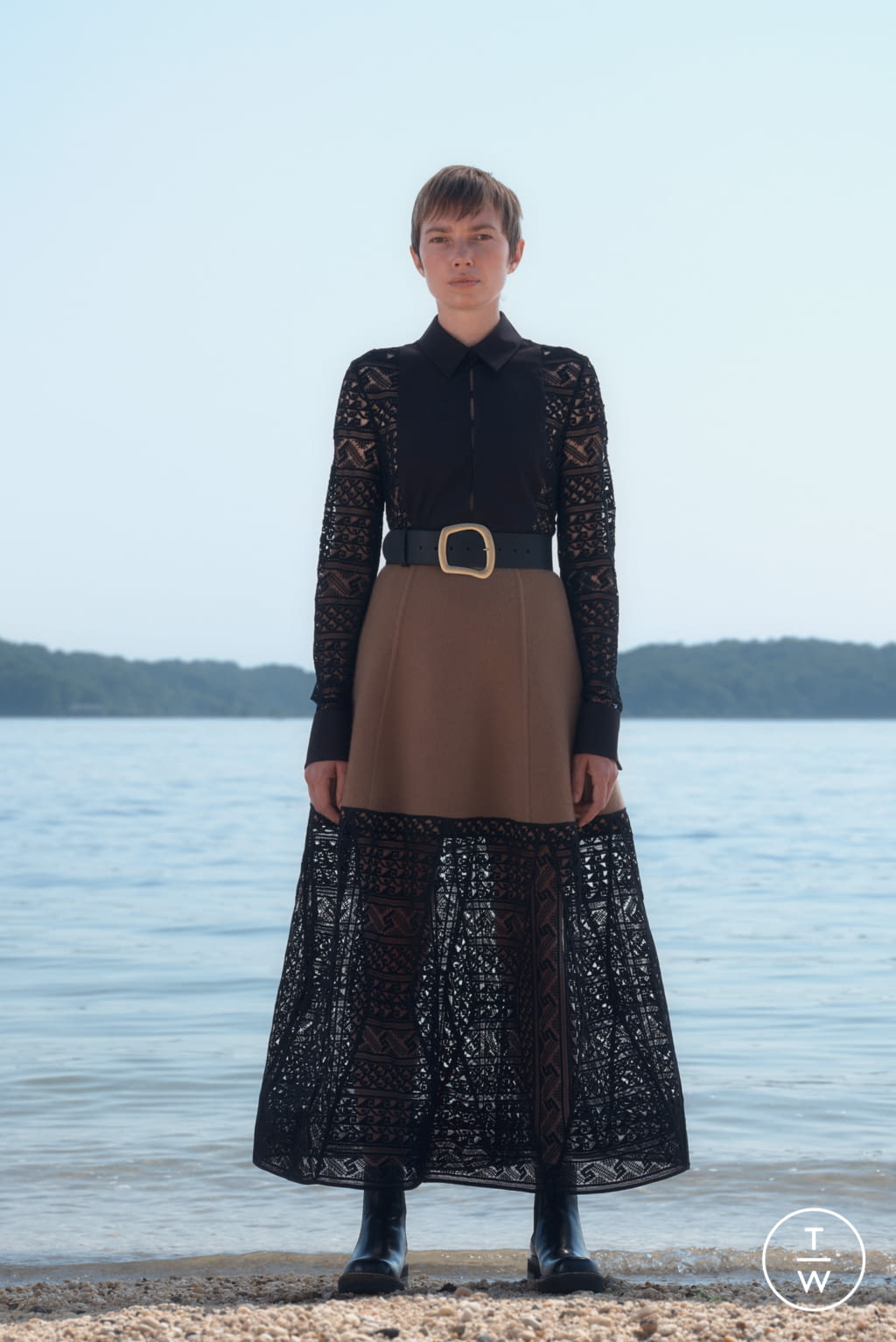 Fashion Week New York Resort 2022 look 3 from the Gabriela Hearst collection womenswear