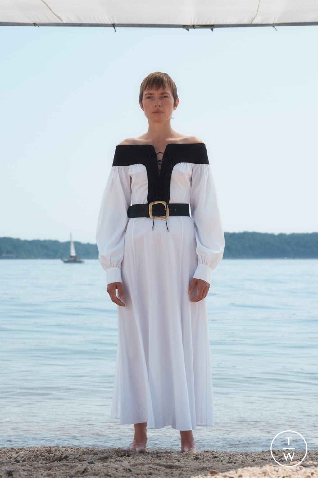 Fashion Week New York Resort 2022 look 4 de la collection Gabriela Hearst womenswear