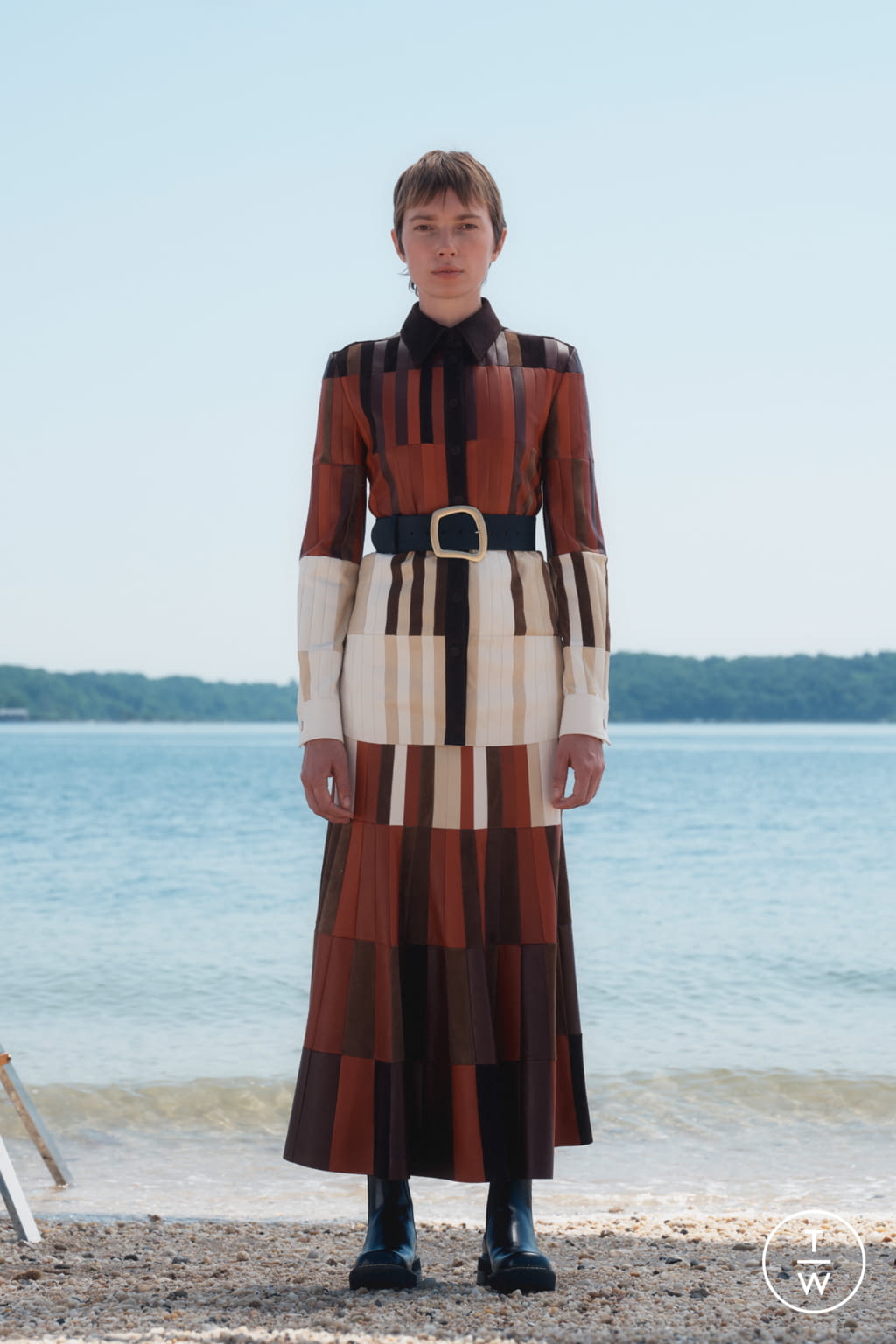 Fashion Week New York Resort 2022 look 6 from the Gabriela Hearst collection womenswear