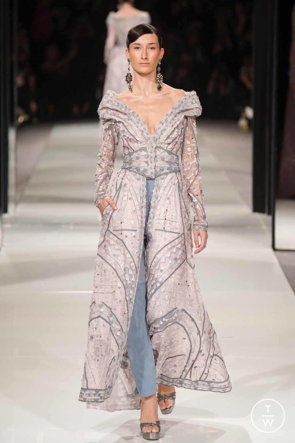 Fashion Week Paris Spring/Summer 2024 look 6 from the Ziad Nakad collection couture