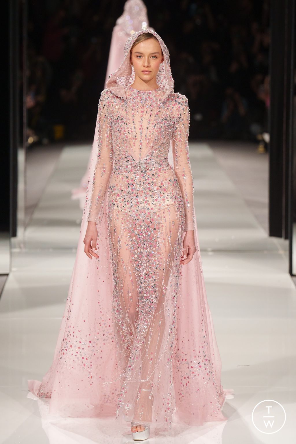 Fashion Week Paris Spring/Summer 2024 look 7 from the Ziad Nakad collection couture