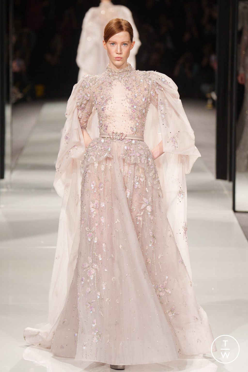 Fashion Week Paris Spring/Summer 2024 look 8 from the Ziad Nakad collection couture