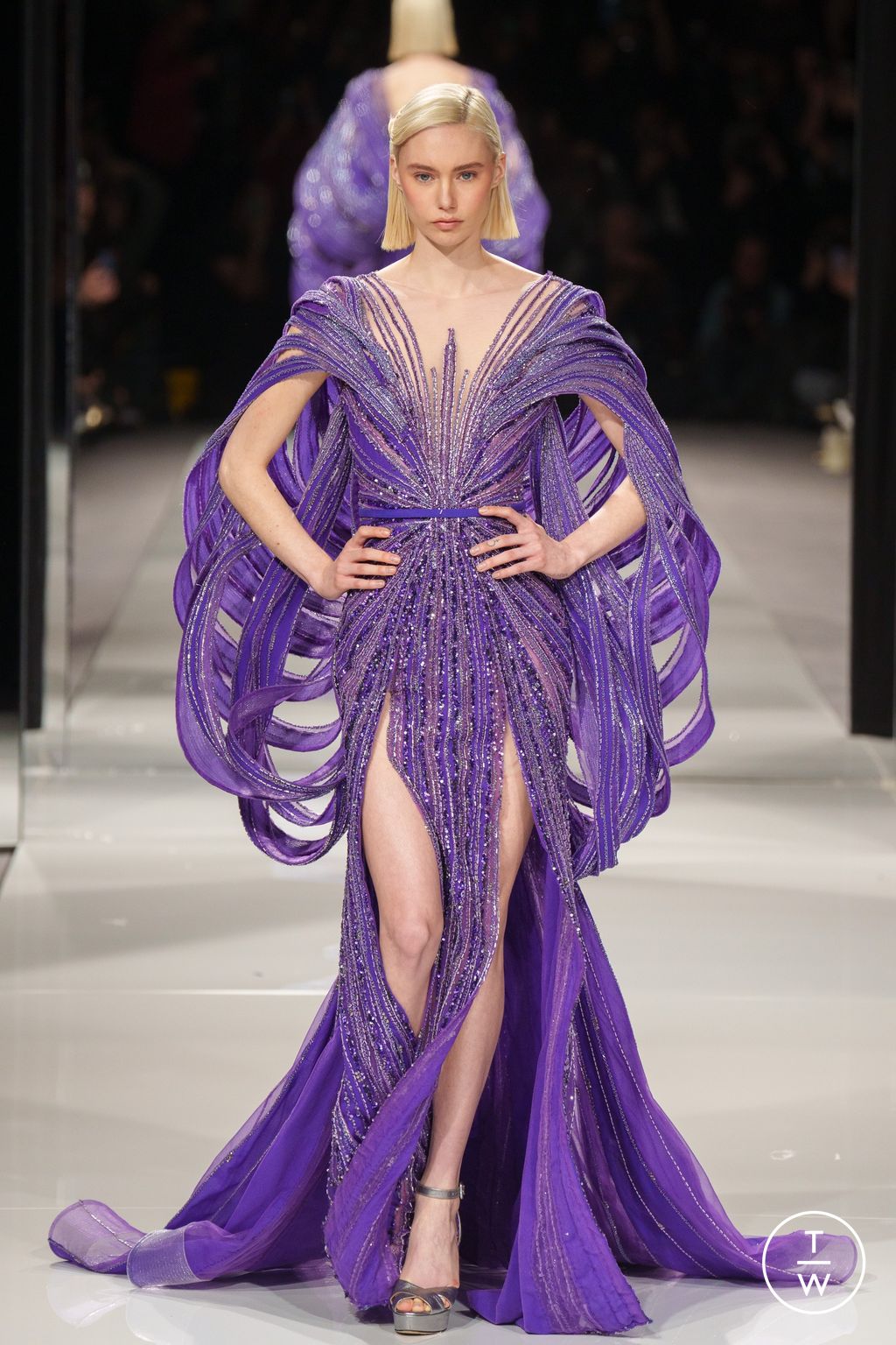 Fashion Week Paris Spring/Summer 2024 look 10 from the Ziad Nakad collection 高级定制