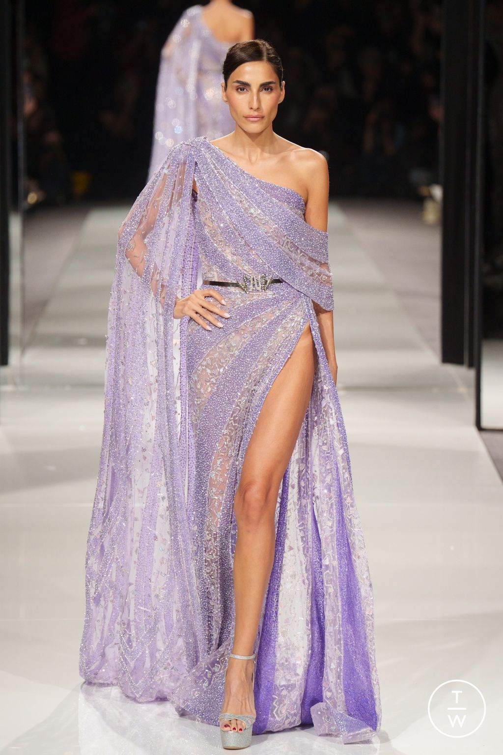 Fashion Week Paris Spring/Summer 2024 look 11 from the Ziad Nakad collection couture