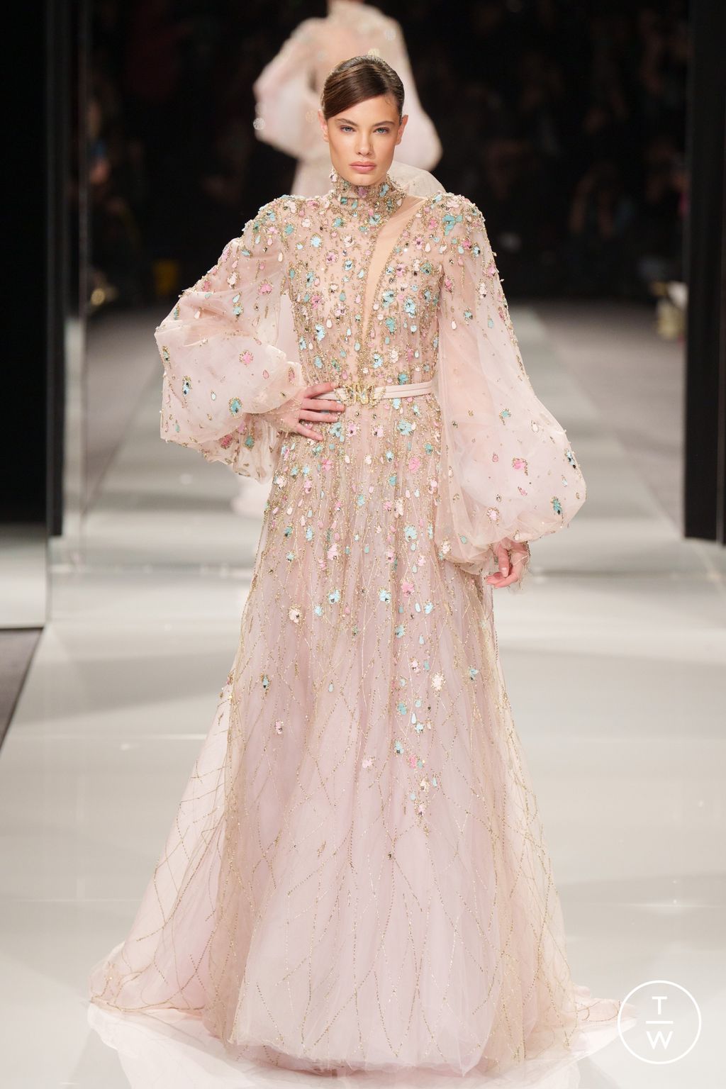 Fashion Week Paris Spring/Summer 2024 look 12 from the Ziad Nakad collection couture