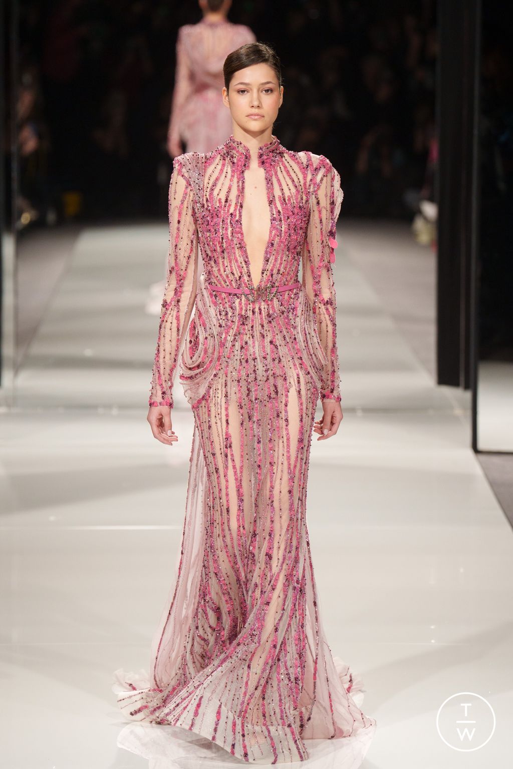 Fashion Week Paris Spring/Summer 2024 look 15 from the Ziad Nakad collection couture