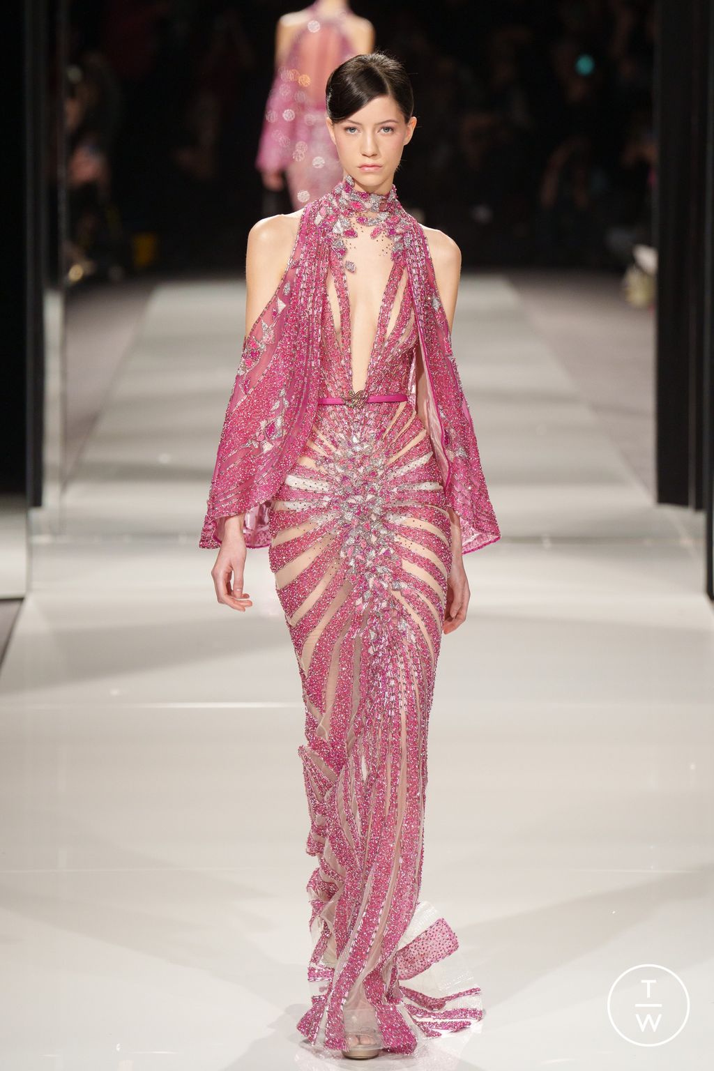 Fashion Week Paris Spring/Summer 2024 look 16 from the Ziad Nakad collection couture