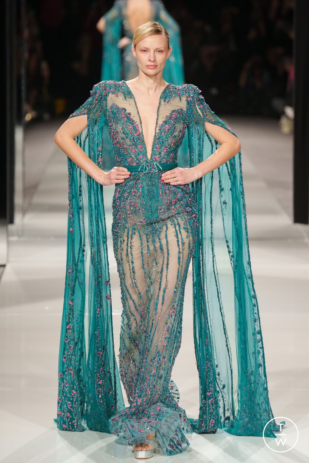 Fashion Week Paris Spring/Summer 2024 look 17 from the Ziad Nakad collection couture