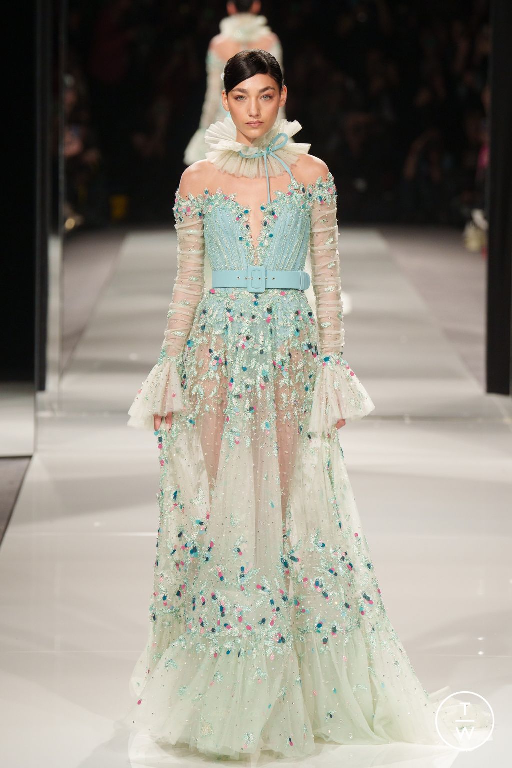 Fashion Week Paris Spring/Summer 2024 look 18 from the Ziad Nakad collection couture
