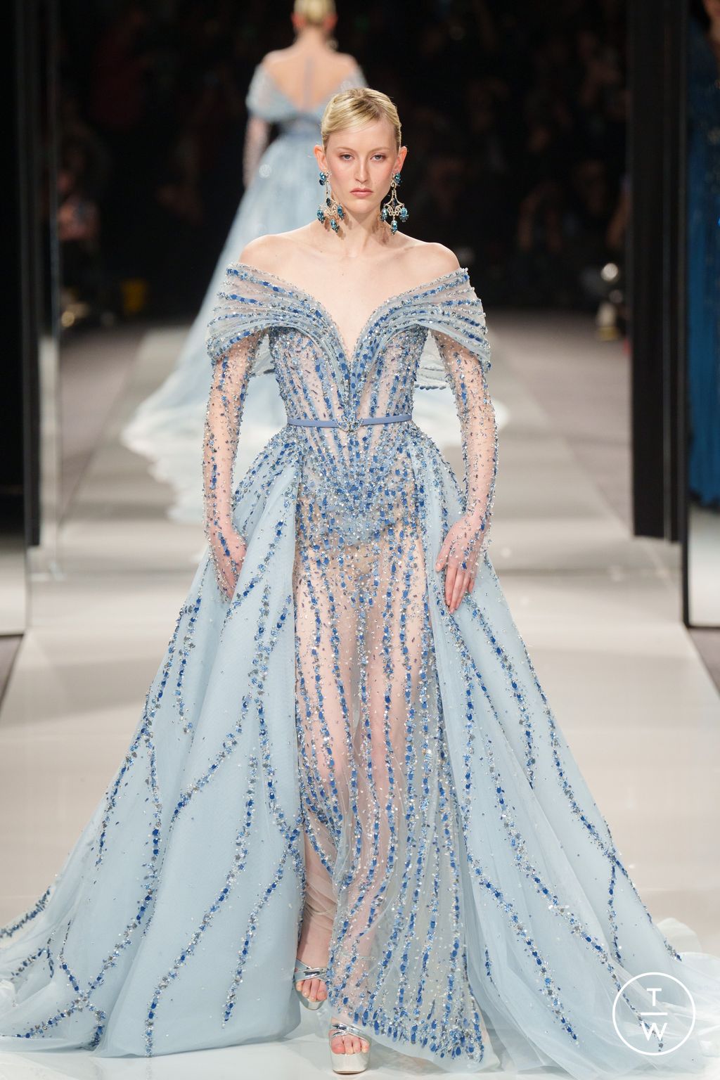 Fashion Week Paris Spring/Summer 2024 look 23 from the Ziad Nakad collection couture