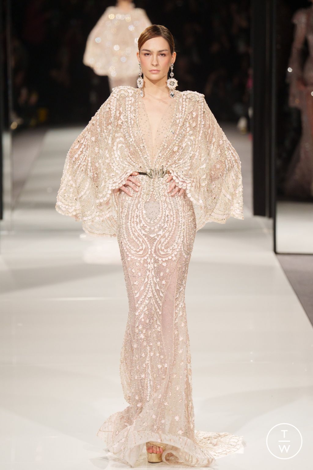 Fashion Week Paris Spring/Summer 2024 look 33 from the Ziad Nakad collection couture