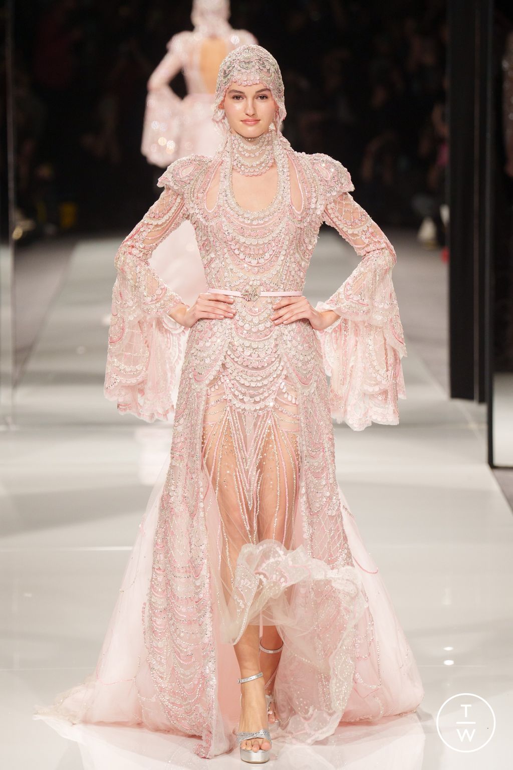 Fashion Week Paris Spring/Summer 2024 look 34 from the Ziad Nakad collection couture