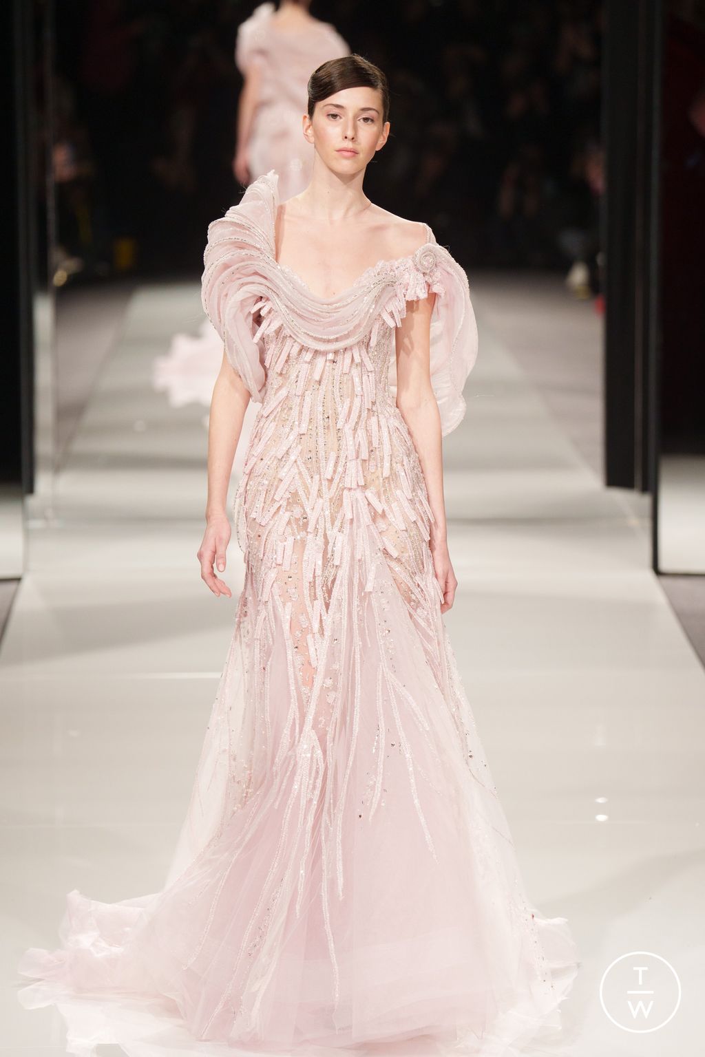Fashion Week Paris Spring/Summer 2024 look 37 from the Ziad Nakad collection couture