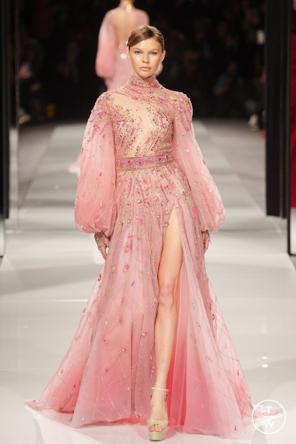 Fashion Week Paris Spring/Summer 2024 look 38 from the Ziad Nakad collection couture