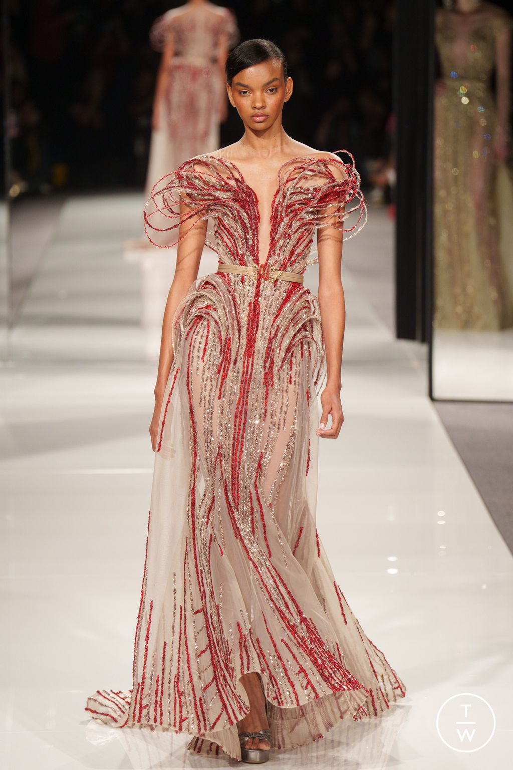 Fashion Week Paris Spring/Summer 2024 look 40 from the Ziad Nakad collection couture