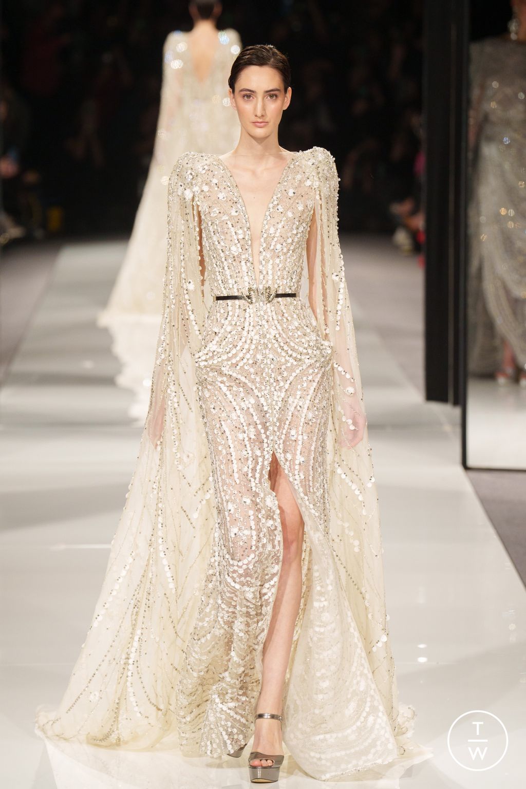 Fashion Week Paris Spring/Summer 2024 look 45 from the Ziad Nakad collection couture