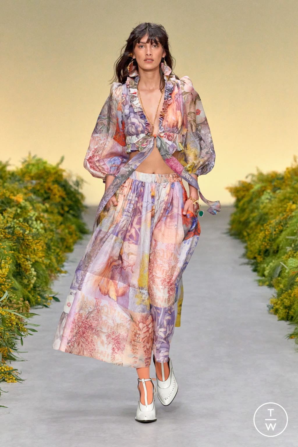 Fashion Week New York Spring/Summer 2021 look 2 from the Zimmermann collection womenswear